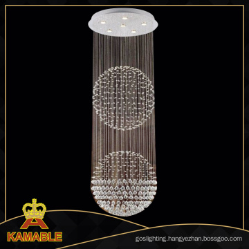 Modern Ceiling Double Ball Chandelier Crystal